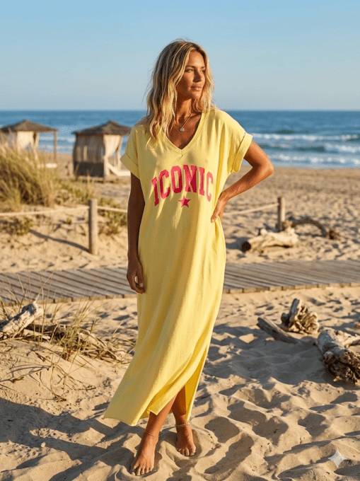 Robe longue inscription ICONIC 3 coloris 