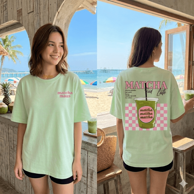 Tee shirt vert d'eau Matcha 