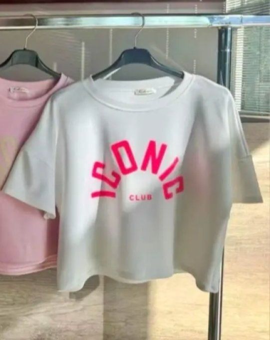 Tee shirt iconic blanc ou noir 