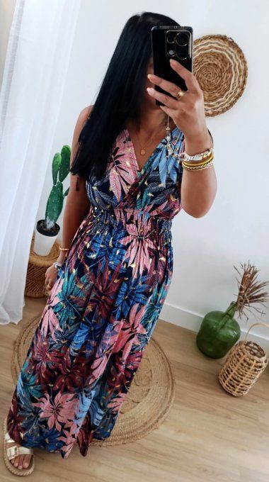 Robe magique imprimée tropicale 