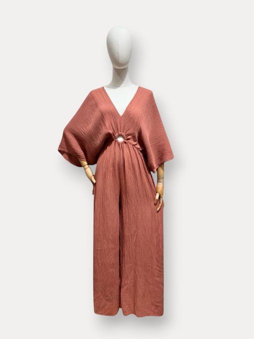 Combipantalon terracotta élégante 