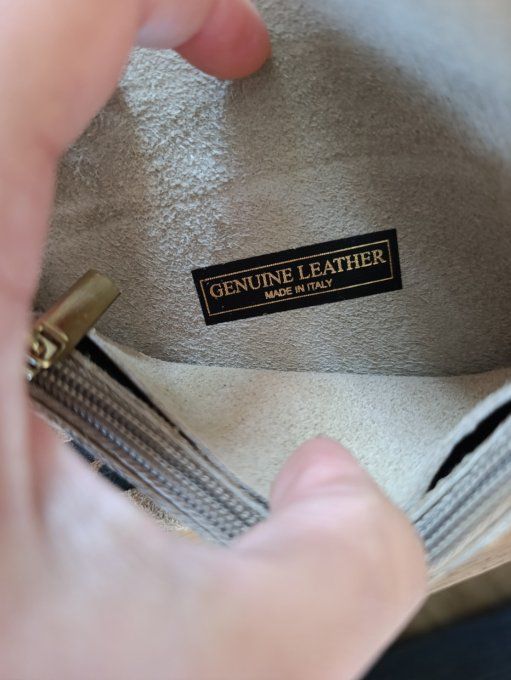 Porte monnaie rectangulaire en cuir véritable 