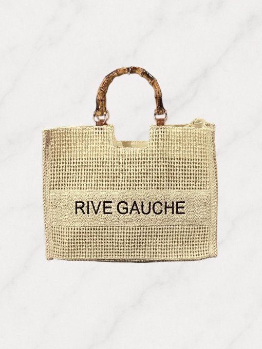 Sac élégant inscription Rive Gauche 2 coloris 