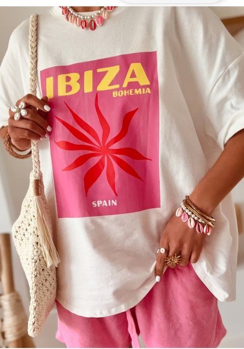 Tee shirt inscription Ibiza bohemia