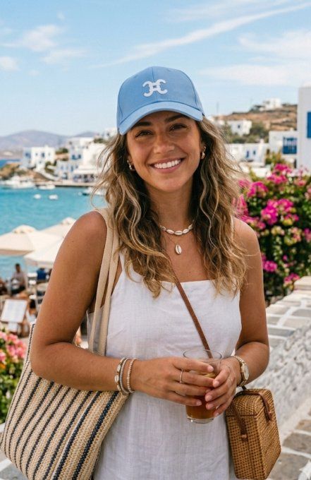 Casquette double C tendance 3 coloris