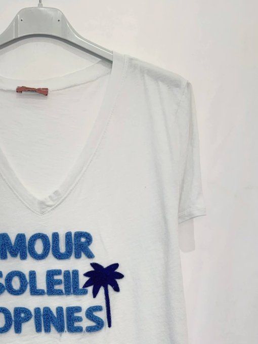 Tee shirt inscription Amour Soleil Copines