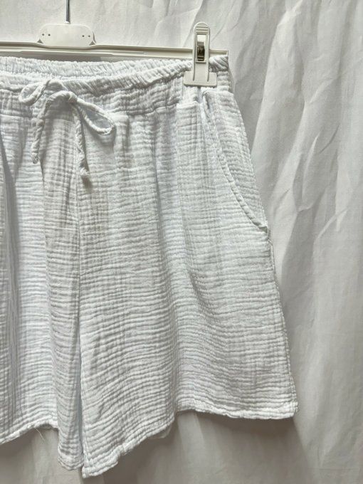 Short en gaze de coton  dives coloris 
