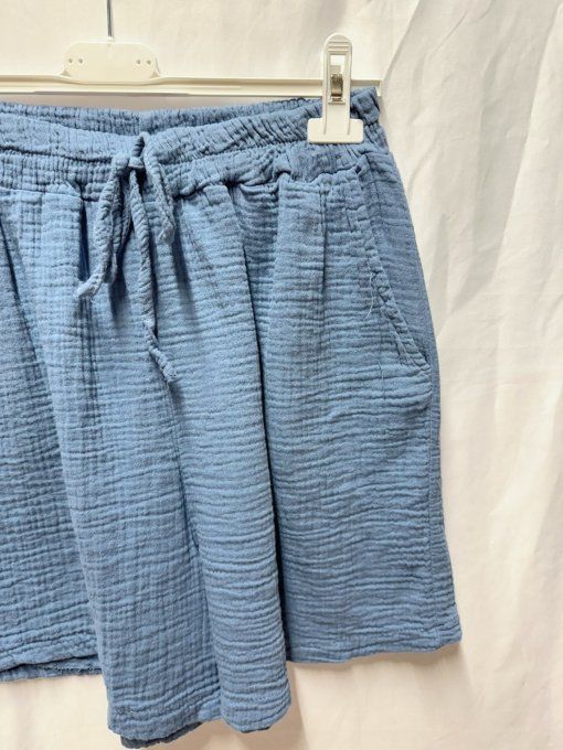 Short en gaze de coton  dives coloris 