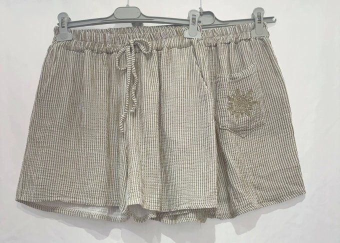 Short rayé soleil 3 coloris 
