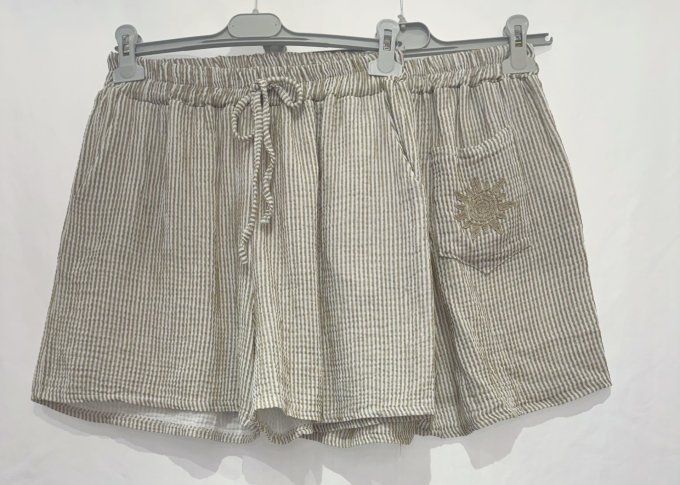 Short rayé soleil 3 coloris 