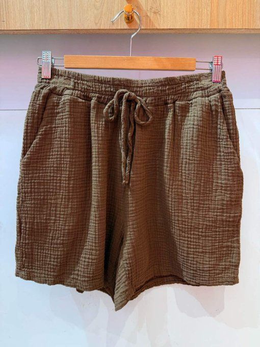 Short en gaze de coton divers coloris - T.U 36/42