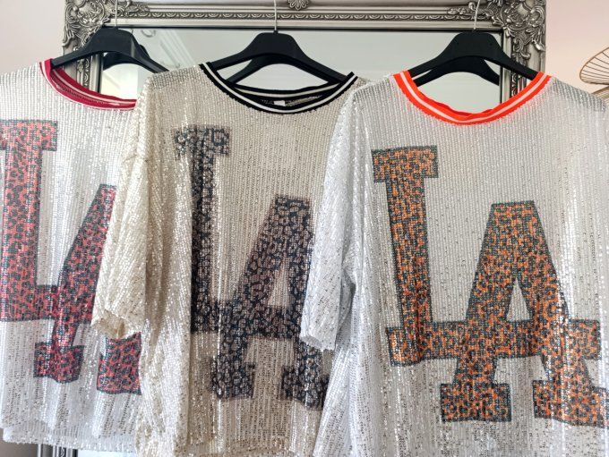 Top sequins los Angeles 3 coloris , 36/42