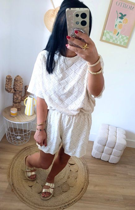Ensemble beige texturé  TU 36/40