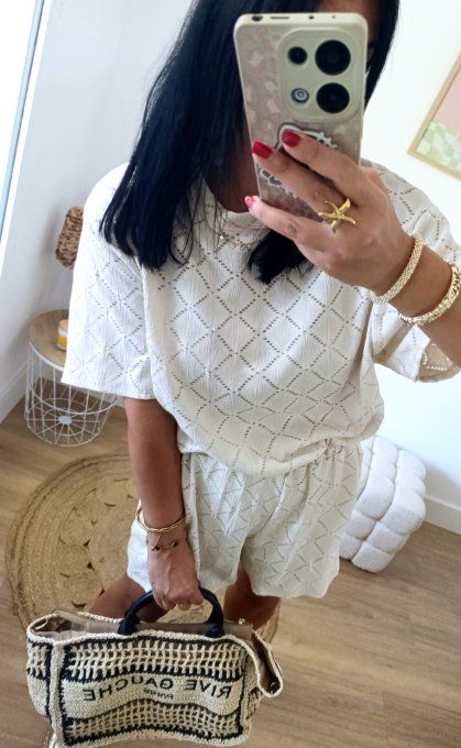 Ensemble beige texturé  TU 36/40