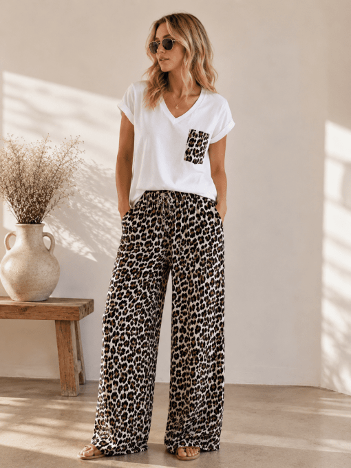Pantalon gaze de coton taille unique 36/42 