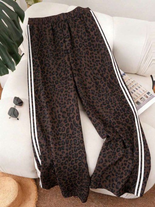 Pantalon léopard à bandes , T.U 36/42