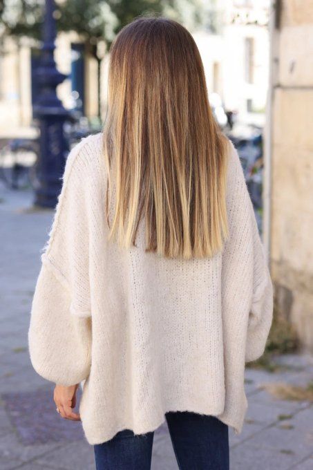Pull beige oversize t.u 36/46