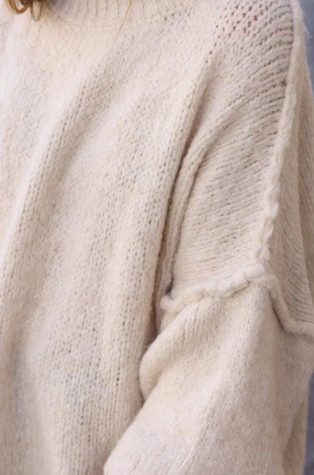 Pull beige oversize t.u 36/46