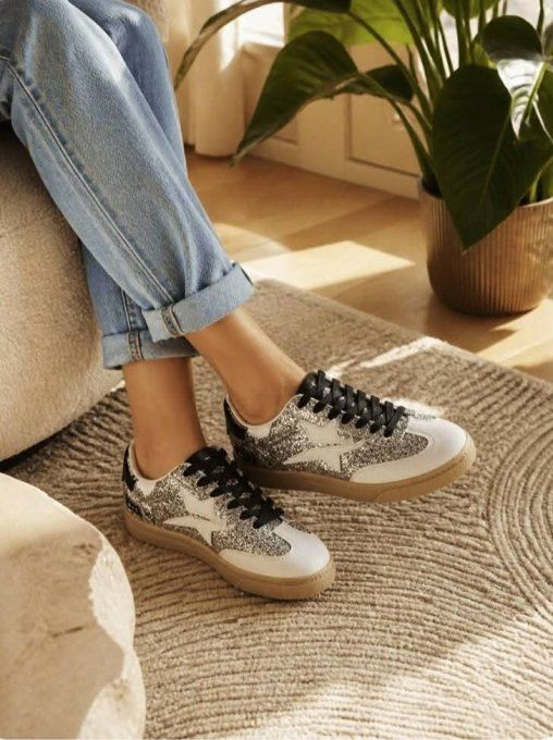 Baskets tendances strass et inscription Findlay 