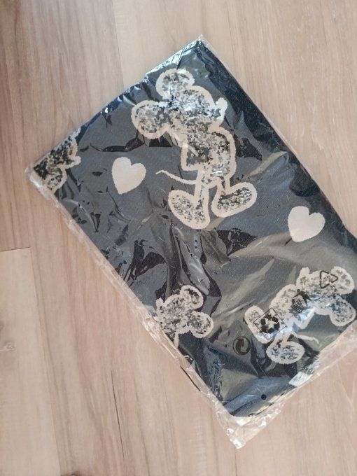 Écharpe triangle mickey avec du leopard et zebré