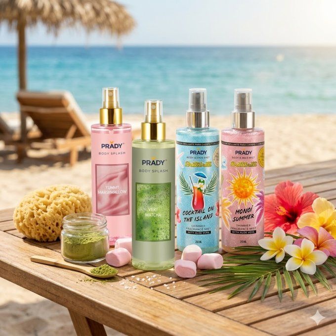 Brumes parfumées spécial été " body splash " de chez  Prady  
